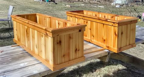 wooden planter boxes near me